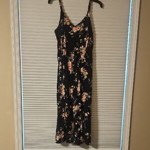 Old Navy Orange Sundress Sleeveless Midi